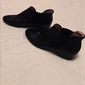 Black Leather Ankle Boots